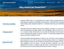 Tablet Screenshot of americanpowernet.com